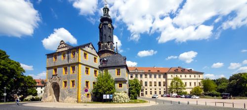 Blick auf das Statdschloss Weimar